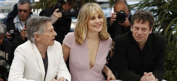 Roman Polanski, Mathieu Amalric, Emmanuelle Seigner