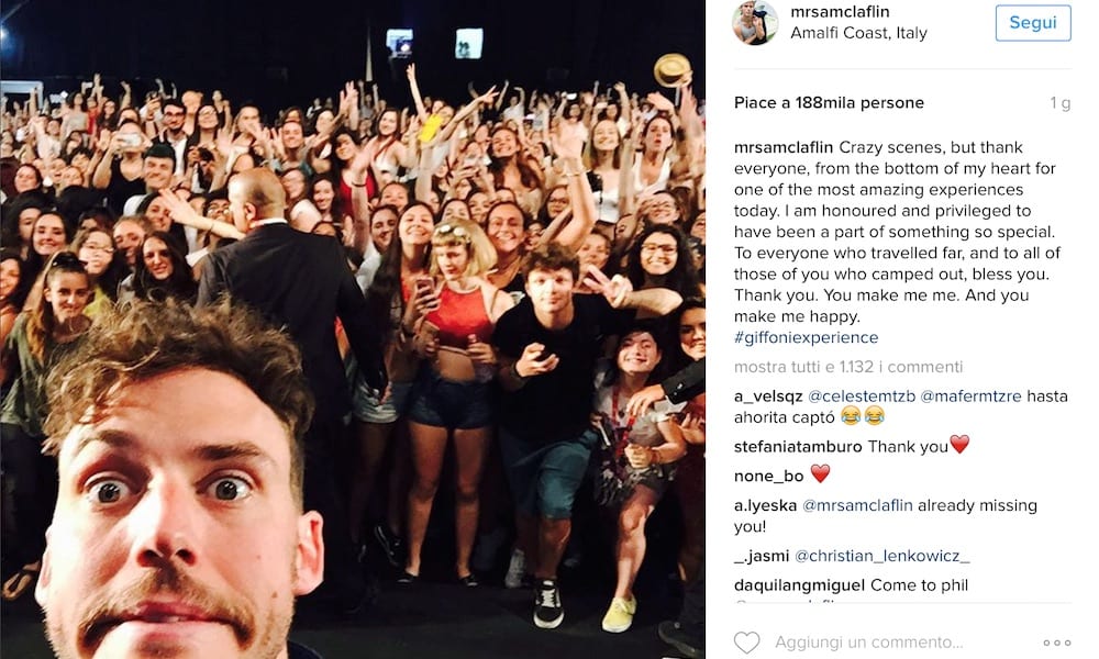 Sam Claflin a Giffoni ed è subito festa, cosa avrà fatto per far impazzire i fan?