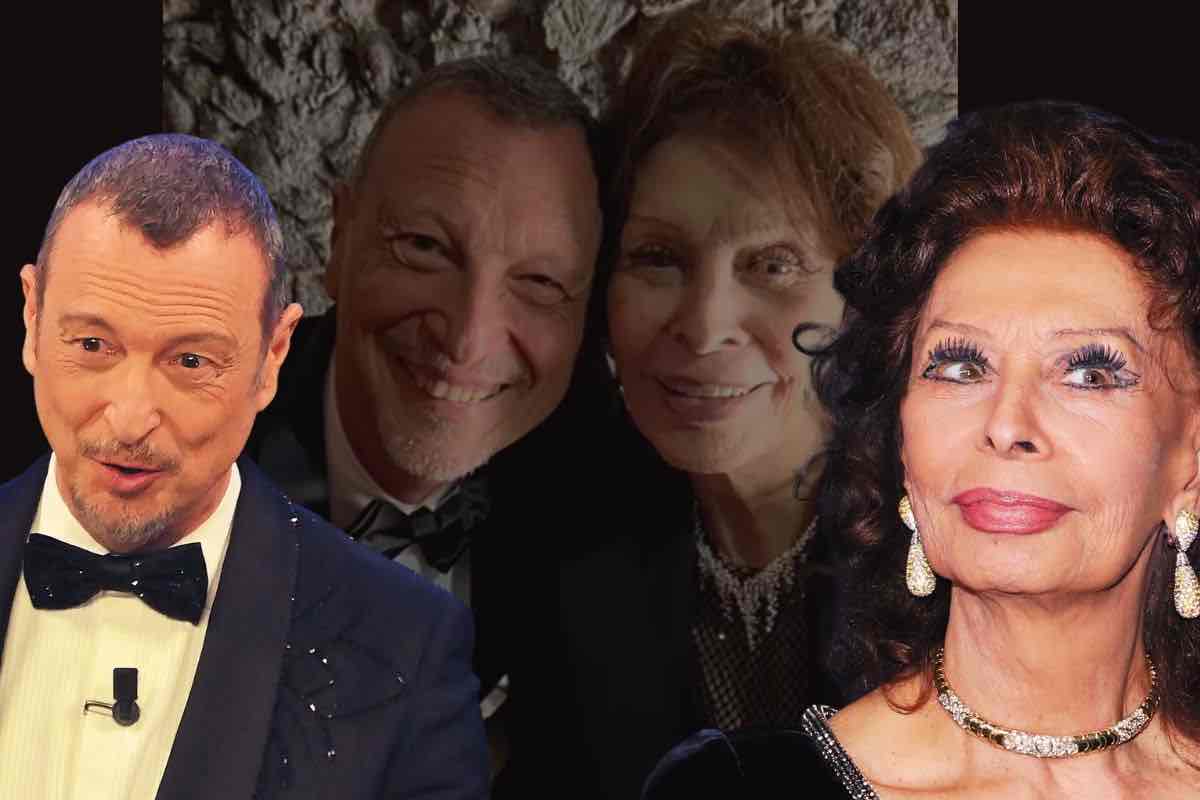 amadeus sophia loren si incontrano all'aida