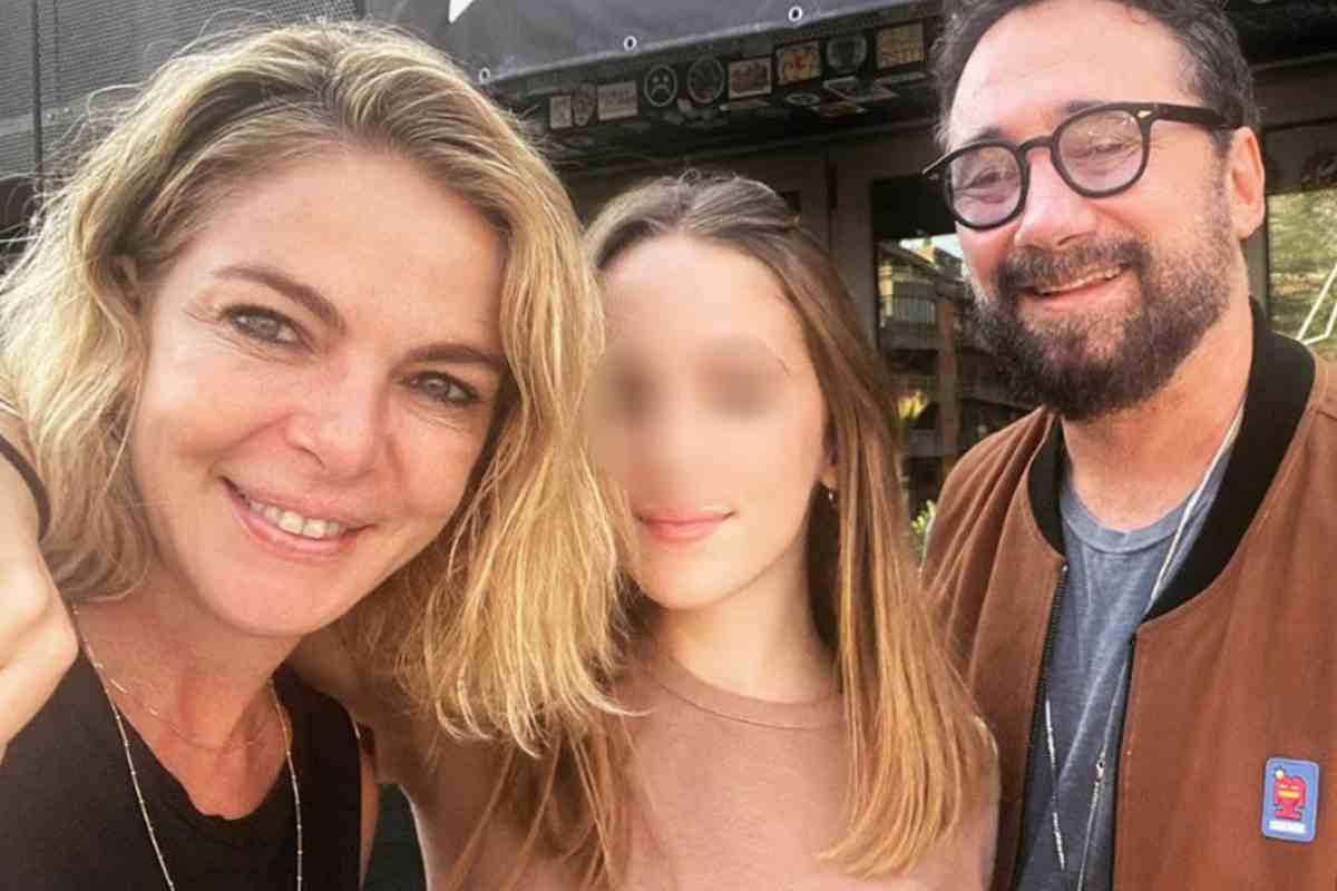 Claudia Gerini Federico Zampaglione e la figlia